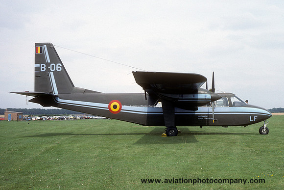 Belgian Army Britten-Norman BN-2A-21 Islander B-06/LF (1982)