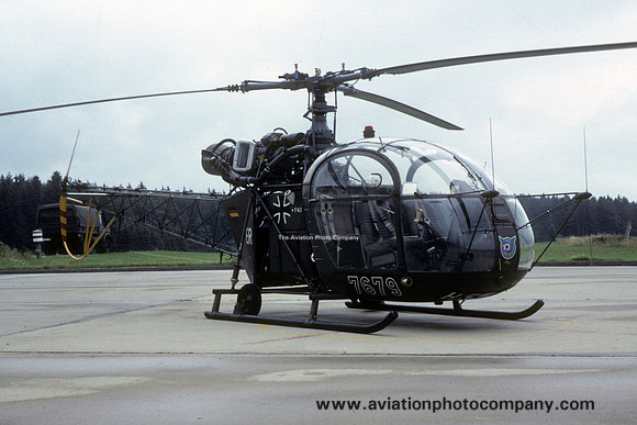 German Army HFS10 Sud Alouette II 76+79 (1982)