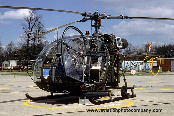 German Army HFS11 Sud Alouette II 77+14 (1982)