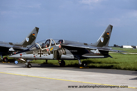 German Air Force JBG43 Dassault/Dornier Alpha Jet 40+92 (1982)