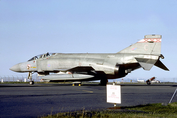 RAF 29 Squadron McDonnell F-4M Phantom FGR.2 XV484/C at Keflavik (1981)