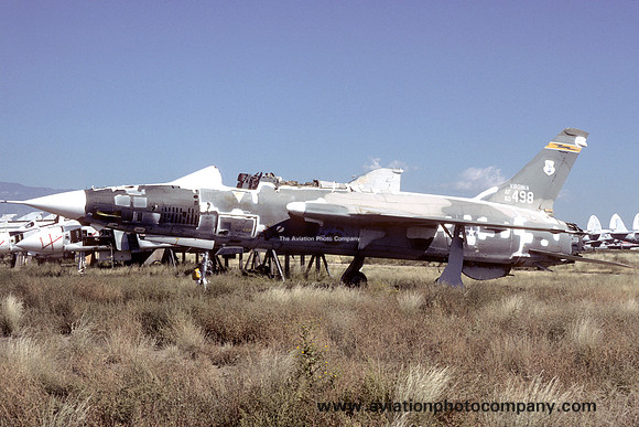 USAF Virginia ANG Republic F-105D Thunderchief 60-0498 at MASDC Davis Monthan (1984)
