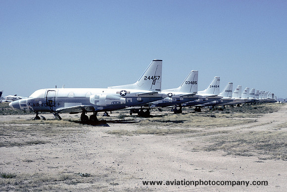USAF North American T-39A Sabreliner 62-4457 at MASDC Davis Monthan (1984)