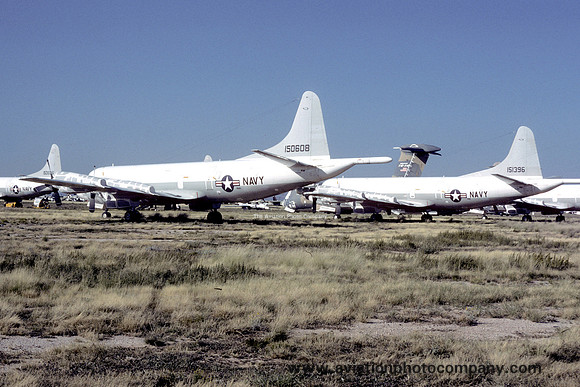 US Navy Lockheed P-3A Orion 150608 at MASDC Davis Monthan (1984)