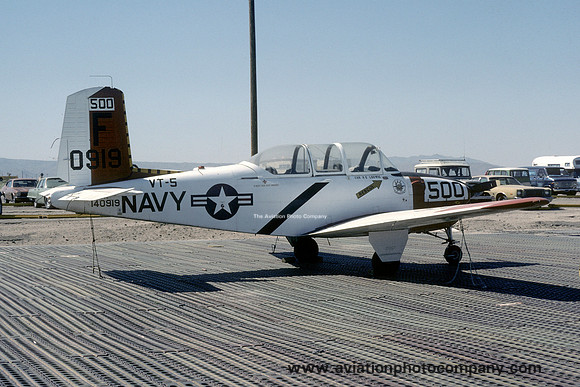 US Navy Beech T-34B Mentor 140919/F-50 stored at China Lake (1978)