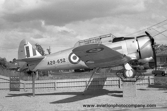 RAAF CAC CA-16 Wirraway Mk.III A20-652 displayed at Pascoe Vale (1965)