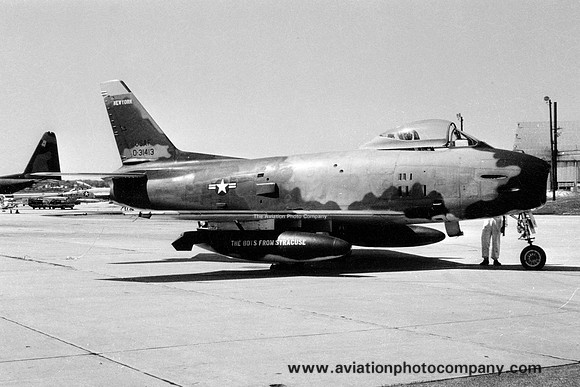USAF New York ANG 136 TFS North American F-86H Sabre 53-1413