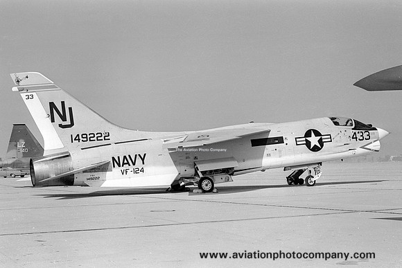 US Navy VF-124 Chance F-8J Crusader 149222/NJ-433