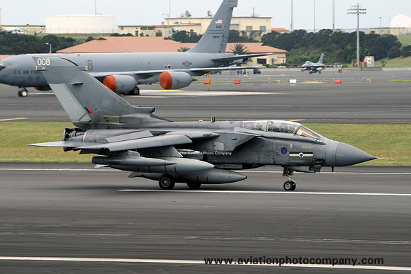 RAF 12 Squadron Panavia Tornado GR.4 ZA393/008 at Lajes (2008)
