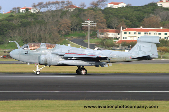 US Navy VAQ-134 Grumman EA-6B Prowler 163048/NL-531 at Lajes (2009)