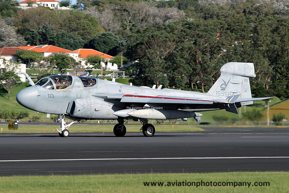 US Marines VMAQ-2 Grumman EA-6B Prowler 159584/CY-03 at Lajes (2009)
