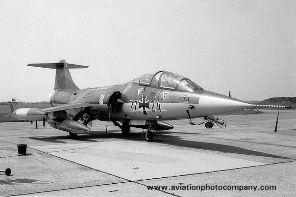 German Air Force JBG34 Lockheed TF-104G Starfighter 27+24 (1983)