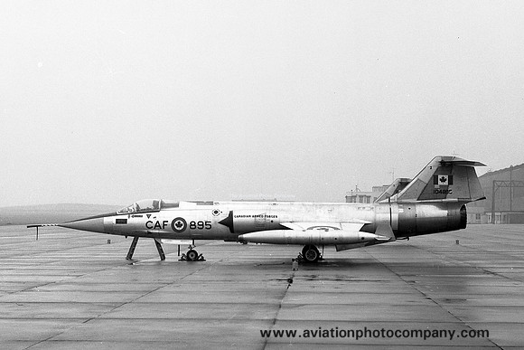 Canadian Armed Forces 421 Squadron Canadair CF-104 Starfighter 104895 at RAF Leuchars (1971)
