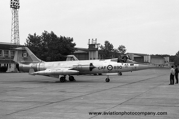 Canadian Armed Forces 421 Squadron Canadair CF-104 Starfighter 12890 at RAF Leuchars (1969)