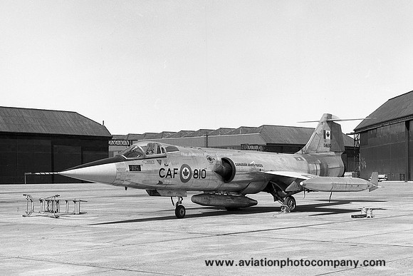 Canadian Armed Forces 421 Squadron Canadair CF-104 Starfighter 104810 at RAF Leuchars (1971)