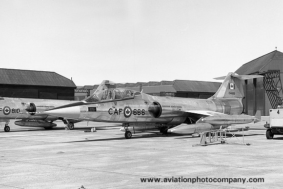 Canadian Armed Forces 421 Squadron Lockheed CF-104D Starfighter 104666 at RAF Leuchars (1971)