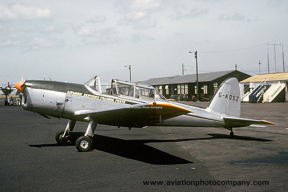 Airwork Services Training Perth DHC-1 Chipmunk G-AOSZ at Newcastle Woolsington (1960)