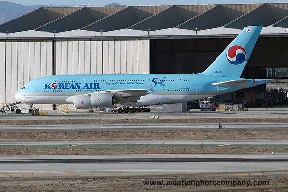 Korean Air Airbus A380-861 HL7612 at Los Angeles IAP (2019)