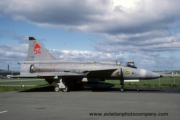 Swedish Air Force F4 SAAB Viggen JA-37 37384/54 (1996)