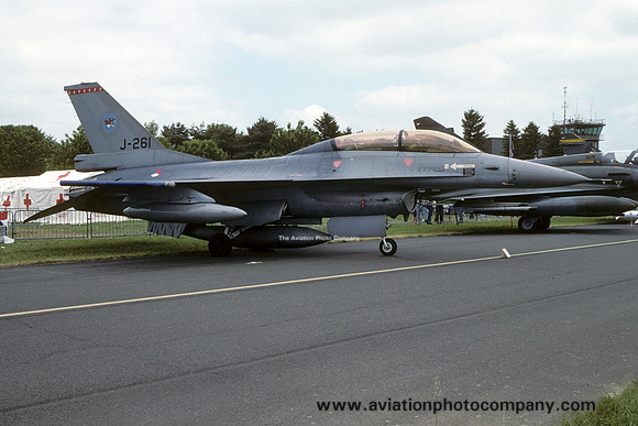 Dutch Air Force 313 Squadron GD F-16B Fighting Falcon J-261 (1996)