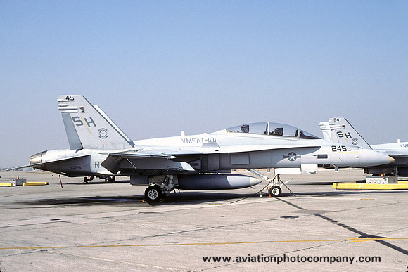 US Marines VMFAT-101 McDonnell Douglas F/A-18D Hornet 163778/SH-245 (1993)