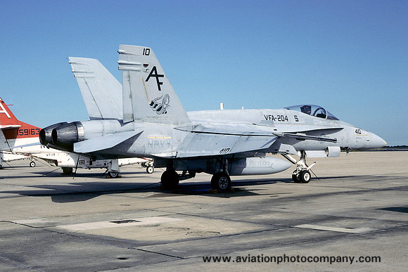 US Navy VFA-204 McDonnell Douglas F/A-18A Hornet 161954/AF-410 (1993)