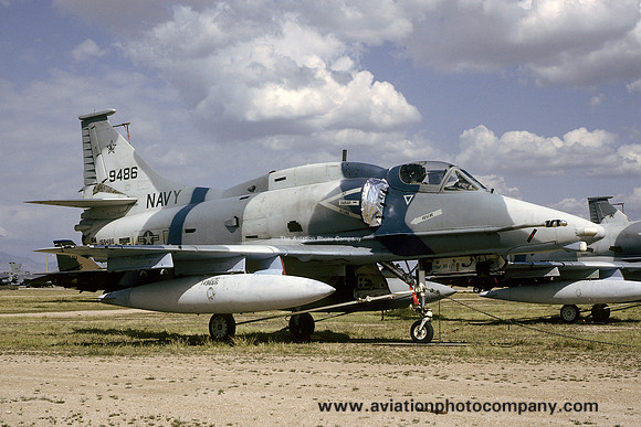 US Navy VF-126 Douglas A-4M Skyhawk 159486 at AMARC Davis Monthan (1994)