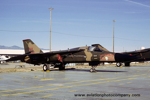 USAF 20 TFW 77 TFS GD F-111E Aardvark 68-0049/UH at AMARC Davis Monthan (1993)