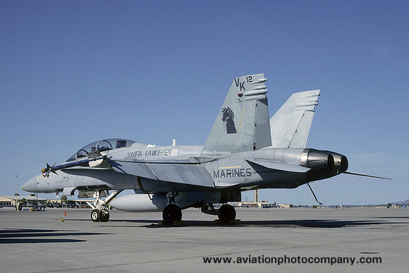 US Marines VMFA(AW)-121 McDonnell Douglas F/A-18D Hornet 164267/VK-12 (1993)