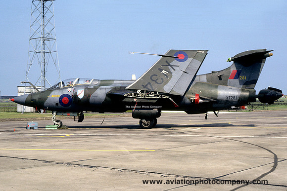RAF Blackburn Buccaneer S.2 XT281 at RAF Lossiemouth (1981)
