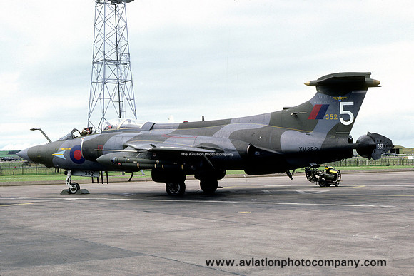 RAF 208 Squadron Blackburn Buccaneer S.2 XV352 at RAF Lossiemouth (1981)