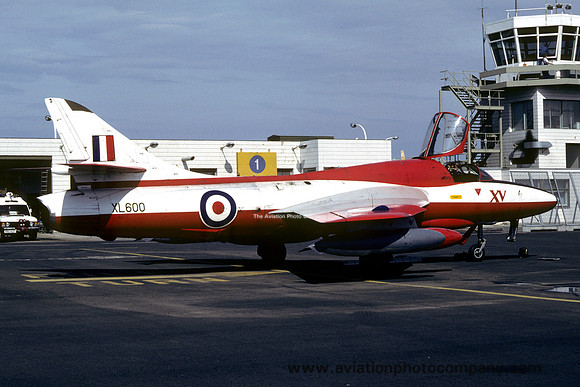 RAF 15 Squadron Hawker Hunter T.7 XL600 (1983)