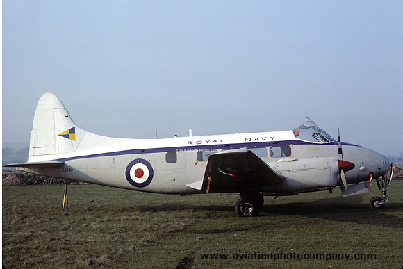 Royal Navy 781 Squadron De Havilland Sea Devon C.20 XJ348 (1982)