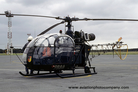German Army HFS1 Sud Alouette II 76+84 (1981)
