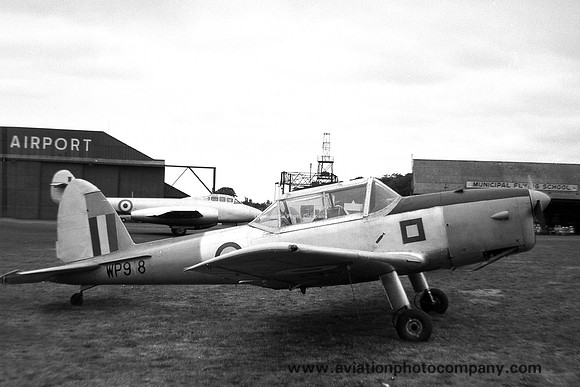RAF Manchester UAS DHC-1 Chipmunk T.10 WP918 at Newcastle (1959)