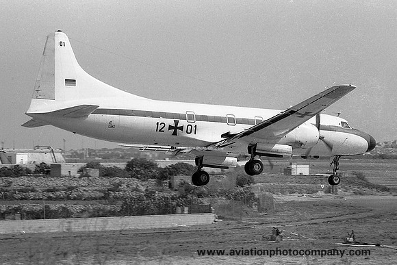 German Air Force FBSS Convair 440 12+01 at RAF Luqa