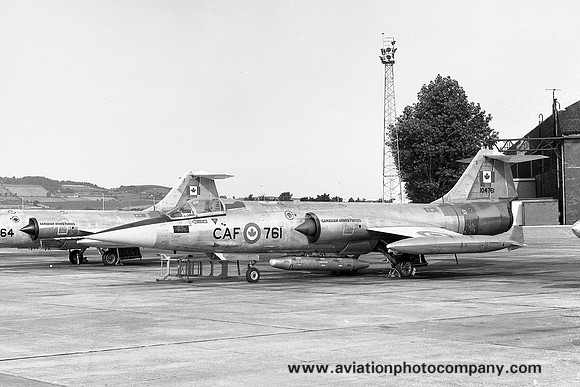 Canadian Armed Forces 1 CAG 421 Squadron Canadair CF-104 Starfighter 104761 at RAF Leuchars (1971)
