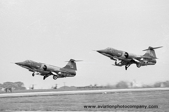 Belgian Air Force Lockheed F-104G Starfighters FX-27 and FX-52 (1969)