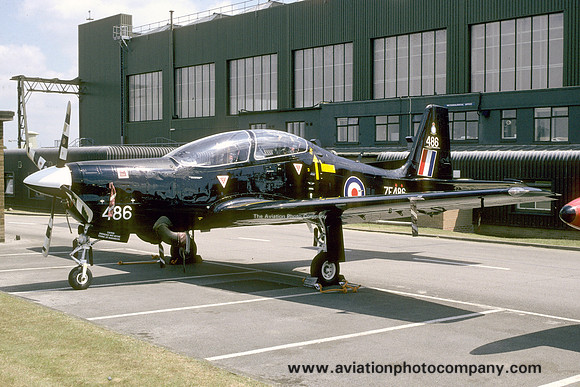 RAF 1 FTS Short Tucano T.1 ZF486 at RAF Cottesmore (2000)