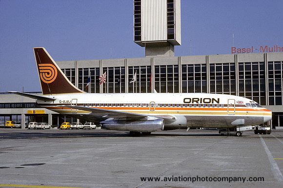 Orion Airways Boeing 737-200 G-BJBJ at Basel Mulhouse (1985)