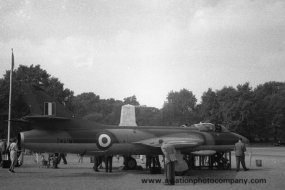 RAF Hawker Hunter F.1 7421M on Horse Guards Parade