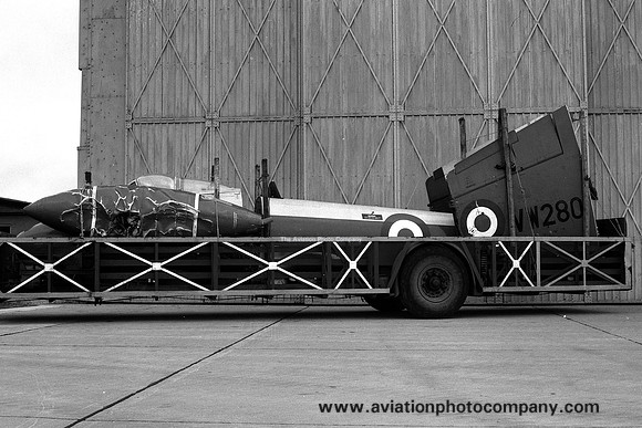 RAE Gloster Meteor U.15 VW280 at Llanbedr