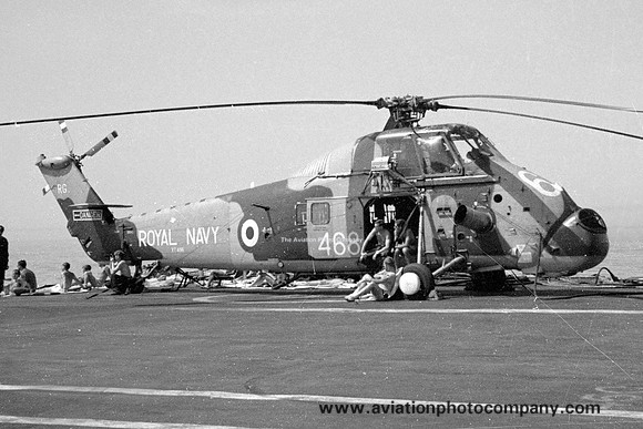 Royal Navy 829 Squadron Westland Wessex HU.5 XT480/RG468 on board HMS Ark Royal (1972)