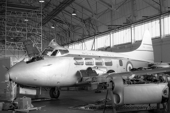 Royal Navy De Havilland Sea Devon C.20 XJ322 at RNAS Lossiemouth