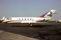 Dassault Falcon 20D OH-FFJ at Luton (1977)