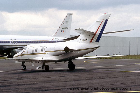 Dassault Falcon 10 F-BSQN at Paris Le Bourget (1977)