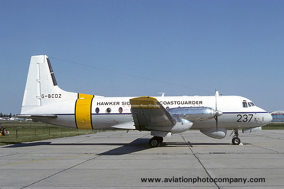 Hawker Siddeley HS.748 Coastguarder G-BCDZ at the Paris Air Show (1977)