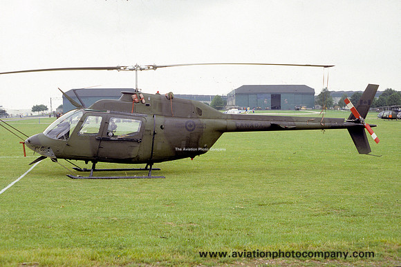 Canadian Armed Forces 444 Squadron Bell CH-136 Kiowa 136237 at Middle Wallop (1986)