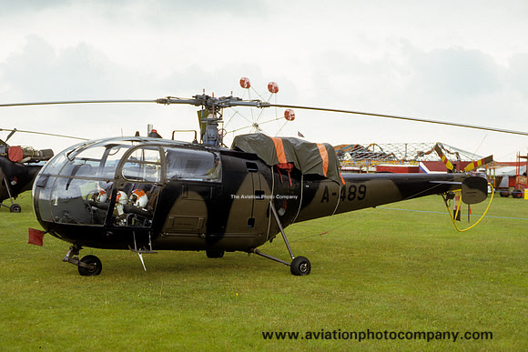Dutch Air Force 298 Squadron Sud Alouette III A-489 at Middle Wallop (1986)