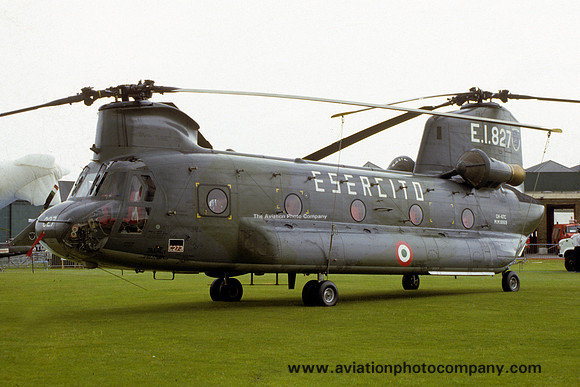 Italian Army 11 Gruppo Vertol CH-47C Chinook MM81169/EI-827 at Middle Wallop (1986)